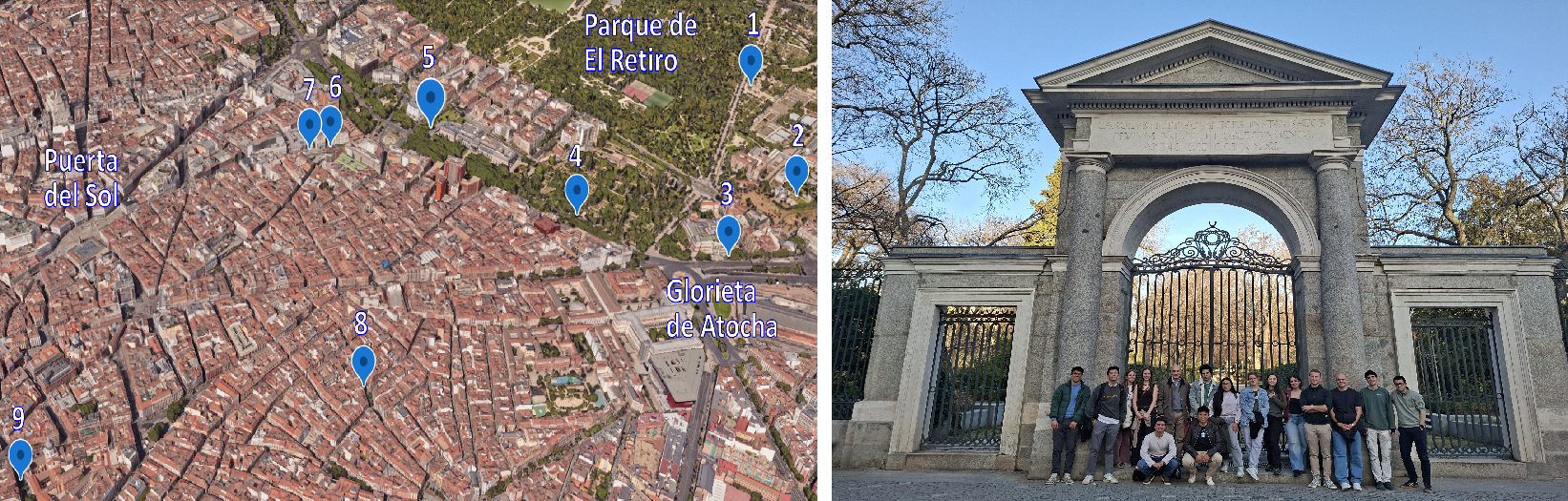 Se expone un itinerario didáctico y divulgativo por Madrid, que conecta lugares emblemáticos de la ciudad con la Ilustra-ción española y con el descubrimiento de tres elementos químicos —platino, wolframio y vanadio— realizados por científicos españoles del siglo XVIII. El recorrido, integrado en proyectos de innovación educativa y de Aprendiza-je Servicio, busca acercar a públicos diversos las relaciones entre ciencia, tecnología, sociedad, historia y arte. 